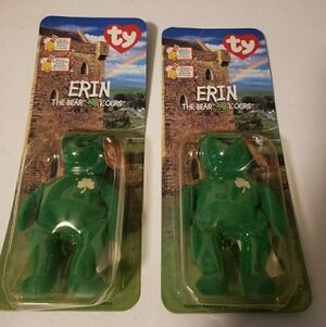 🖤5/$12 Ty Beanie Babies Erin Irish x2 McDonalds